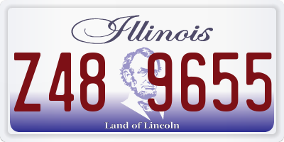 IL license plate Z489655