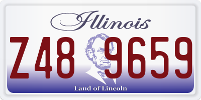IL license plate Z489659