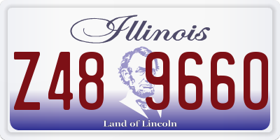 IL license plate Z489660