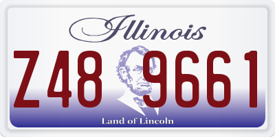 IL license plate Z489661