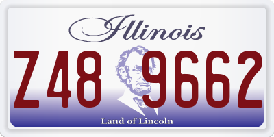 IL license plate Z489662