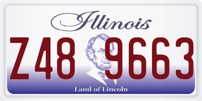 IL license plate Z489663