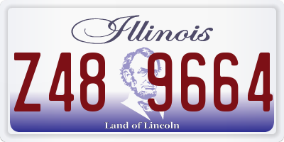 IL license plate Z489664
