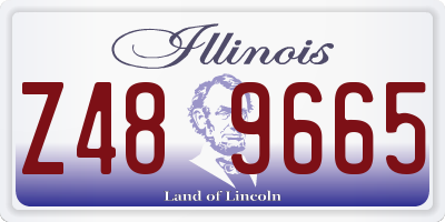 IL license plate Z489665