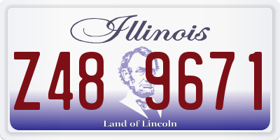 IL license plate Z489671