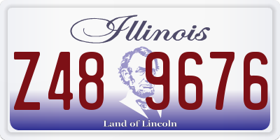 IL license plate Z489676