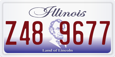 IL license plate Z489677
