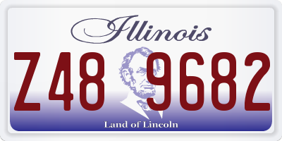 IL license plate Z489682