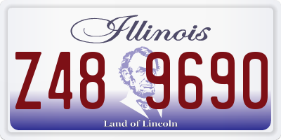 IL license plate Z489690