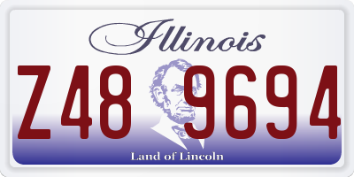 IL license plate Z489694