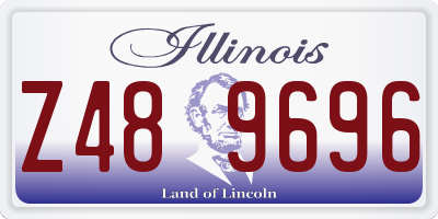 IL license plate Z489696