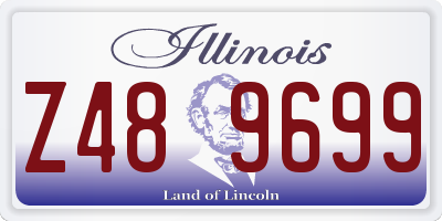 IL license plate Z489699