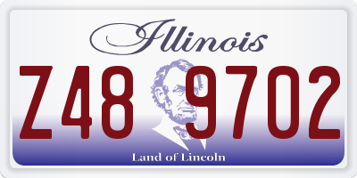 IL license plate Z489702