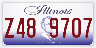 IL license plate Z489707