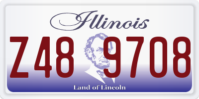IL license plate Z489708