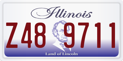 IL license plate Z489711