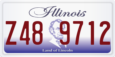 IL license plate Z489712