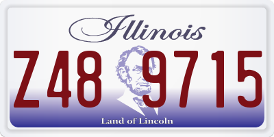 IL license plate Z489715