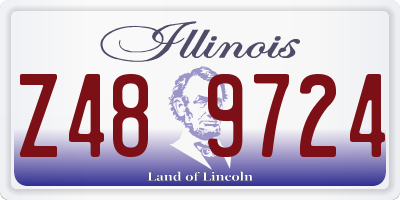 IL license plate Z489724