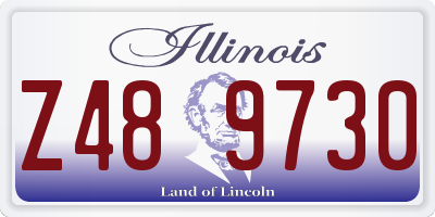 IL license plate Z489730