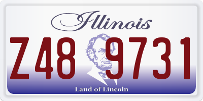 IL license plate Z489731