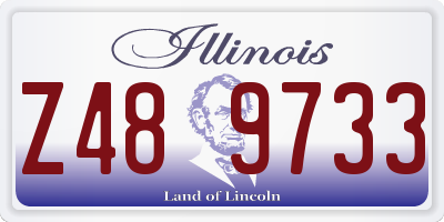 IL license plate Z489733