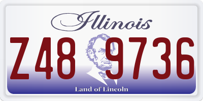 IL license plate Z489736