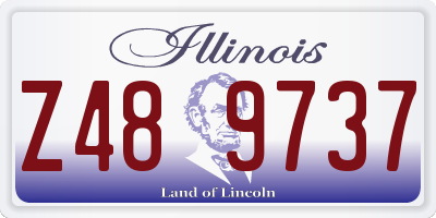 IL license plate Z489737