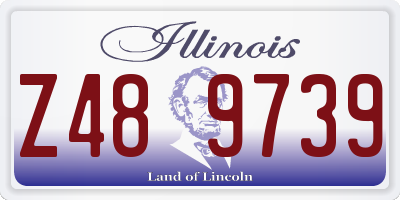 IL license plate Z489739
