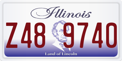 IL license plate Z489740