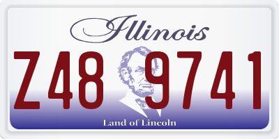IL license plate Z489741