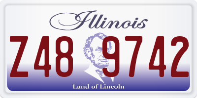 IL license plate Z489742