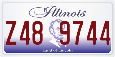 IL license plate Z489744