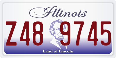 IL license plate Z489745