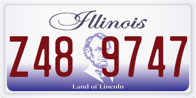 IL license plate Z489747