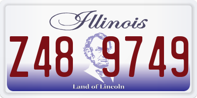 IL license plate Z489749