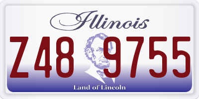 IL license plate Z489755