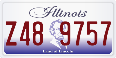 IL license plate Z489757