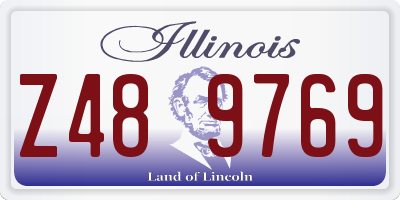 IL license plate Z489769