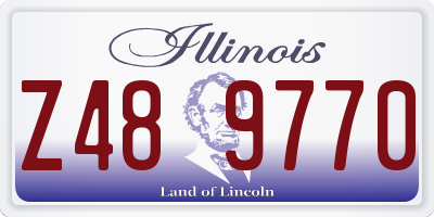 IL license plate Z489770