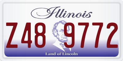 IL license plate Z489772