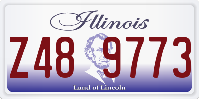 IL license plate Z489773