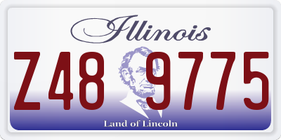 IL license plate Z489775