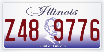 IL license plate Z489776