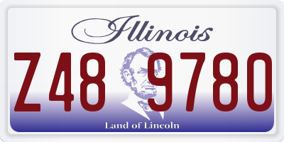 IL license plate Z489780
