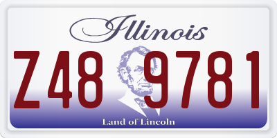 IL license plate Z489781