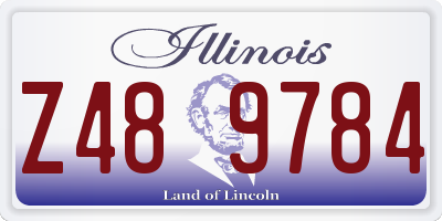 IL license plate Z489784