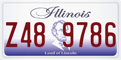 IL license plate Z489786
