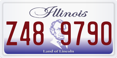 IL license plate Z489790
