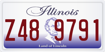 IL license plate Z489791